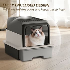 2026 Top-Rated Cat Litter Box: Pull-Out Drawer, No Scoop Needed, Fits Modern Home Decor
